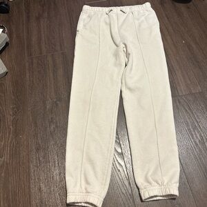 Abercrombie Kids Cream Sweatpants Elastic Waistband